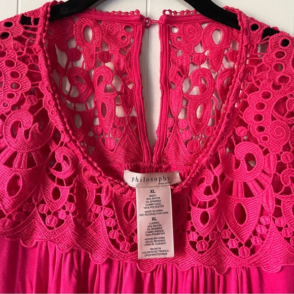 Philosophy Pink Blouse - Picture 3 of 4